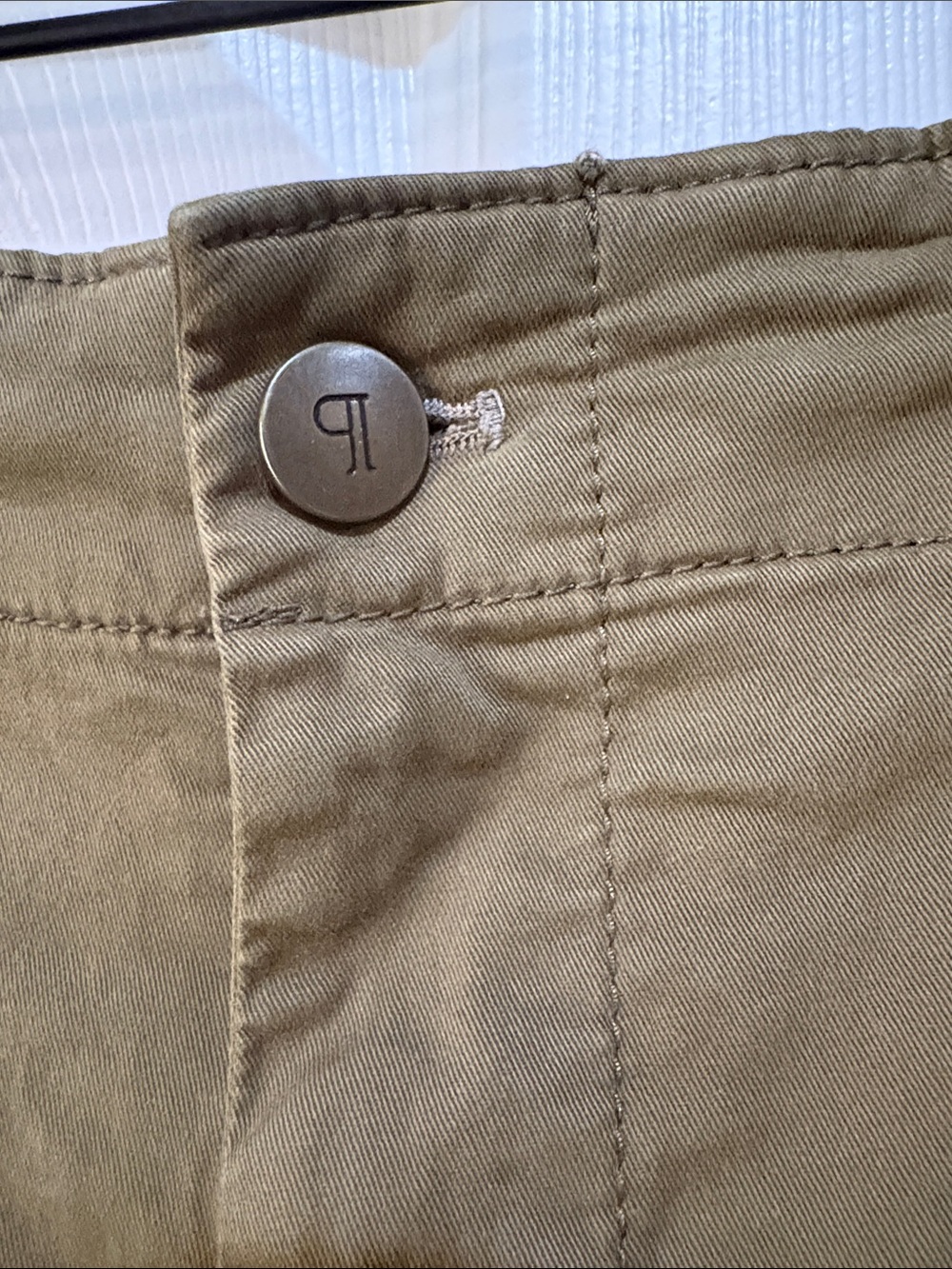 Anthropologie Pilcro Olive Green Chino Pants with Patch Pockets - Picture 2 of 6